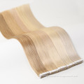invisible tape in extensions free sample 100%human hair raw brazilian tape in hair extensions double drawn